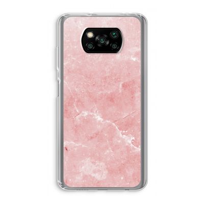 Roze marmer: Xiaomi Poco X3 NFC Transparant Hoesje
