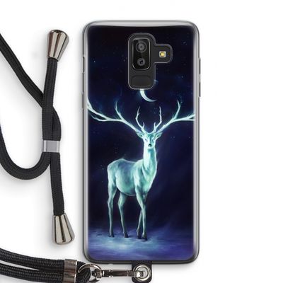 Nightbringer: Samsung Galaxy J8 (2018) Transparant Hoesje met koord