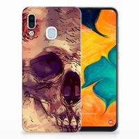 Silicone Back Case Samsung Galaxy A30 Skullhead