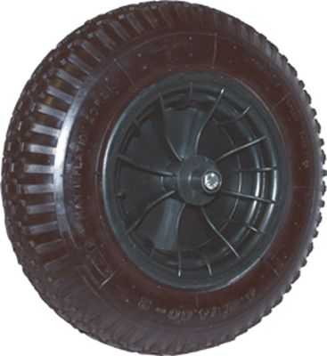 Kruiwagenwiel kunststof velg zwart