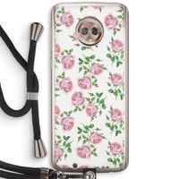 Kleine roosjes: Motorola Moto G6 Transparant Hoesje met koord
