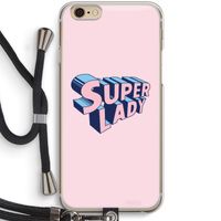 Superlady: iPhone 6 / 6S Transparant Hoesje met koord