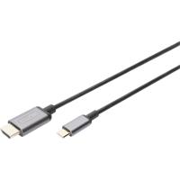 Digitus USB 3.2 Gen 1 (USB 3.0), USB 3.2 Gen 1 (USB 3.0) Adapterkabel [1x USB 3.2 Gen 2 stekker C (USB 3.1), USB-C stekker - 1x HDMI-stekker] DA-70821 1.80 m
