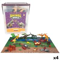 Set van Dinosaurussen Colorbaby 20 x 12 x 7 cm 52 Onderdelen 4 Stuks