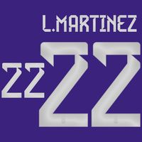 L.Martinez 22 (Officiële Argentinië Away Bedrukking 2022-2023)