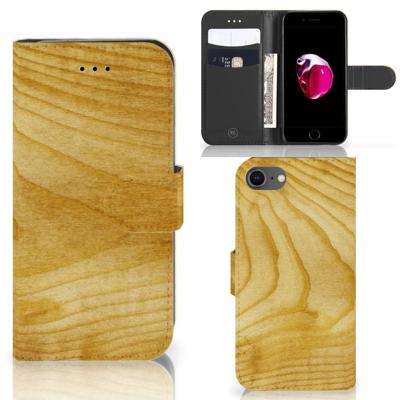 iPhone 7 | 8 | SE (2020) | SE (2022) | Book Style Case | Licht Hout