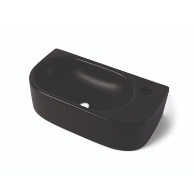 Fontein Luca Sanitair Ceramics 40x21,5x12 cm Keramiek Rechts Mat Zwart Luca Sanitair