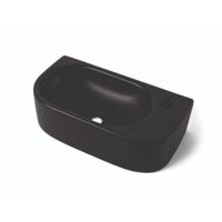 Fontein Luca Sanitair Ceramics 40x21,5x12 cm Keramiek Rechts Mat Zwart Luca Sanitair