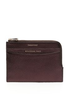 Aspinal Of London portefeuille pliant en cuir - Marron