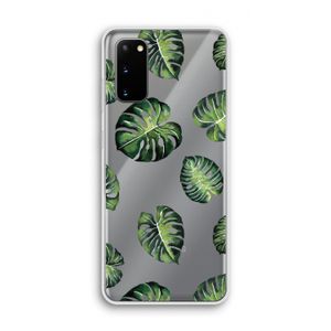 Tropische bladeren: Samsung Galaxy S20 Transparant Hoesje