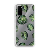 Tropische bladeren: Samsung Galaxy S20 Transparant Hoesje