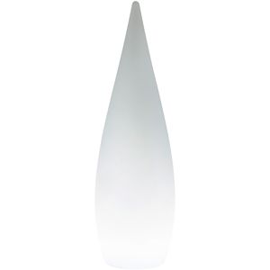 LED Tuinverlichting - Vloerlamp - Trion Palina - 4.5W - Warm Wit 3000K - RGBW - Dimbaar - Ovaal - Mat Wit - Kunststof