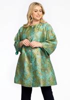 Yoek Jacket Brocade | Groen | Maat 38/40