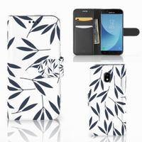 Samsung Galaxy J3 2017 Hoesje Leaves Blue - thumbnail