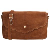 Charm London Suède Overslag Schoudertas Mariëlle Cognac