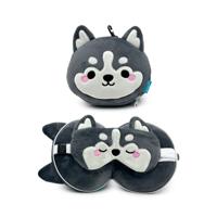 Relaxeazzz Luna de Husky Berg Dieren Reiskussen & Slaapmasker