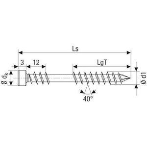 SPAX 3336803 schroef/bout 50 mm 200 stuk(s)