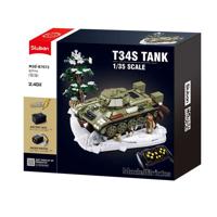 Sluban Power bricks tank T34/76 met afstandsbediening
