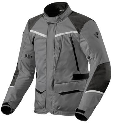 REV'IT! Voltiac 3 H2O, Textiel motorjas heren, Grijs Zwart