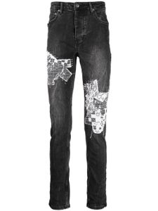 Ksubi jean skinny à imprimé graphique - Gris