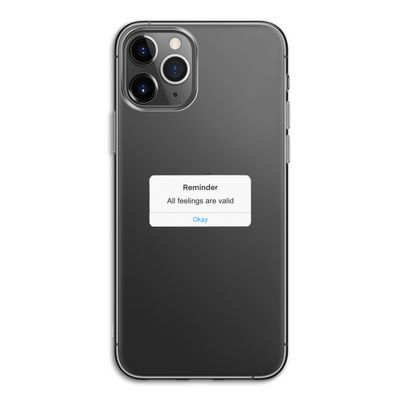 Reminder: iPhone 11 Pro Transparant Hoesje