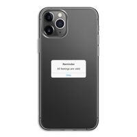 Reminder: iPhone 11 Pro Transparant Hoesje