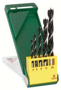 Bosch Accessories 2607019440 Hout-spiraalboorset 5-delig 4 mm, 5 mm, 6 mm, 8 mm, 10 mm Cilinderschacht 1 set(s)