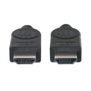 Manhattan 323260-CG HDMI-kabel HDMI Aansluitkabel HDMI-A-stekker, HDMI-A-stekker 15.00 m Zwart 4K UHD, Audio Return Channel (ARC)