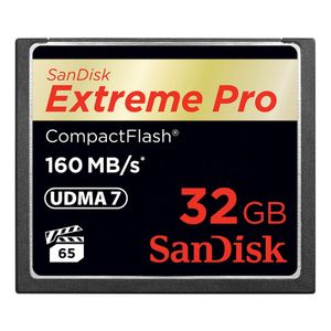 SanDisk 32GB Compact Flash Extreme Pro 160MB/sec geheugenkaart