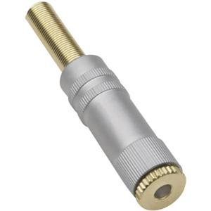 TRU COMPONENTS TC-2502108 Jackplug 2.5 mm Koppeling, recht Aantal polen: 3 Stereo Goud 1 stuk(s)