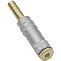 TRU COMPONENTS TC-2502108 Jackplug 2.5 mm Koppeling, recht Aantal polen: 3 Stereo Goud 1 stuk(s) - thumbnail