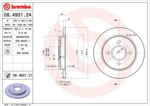 Brembo Remschijven 08.4931.24