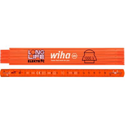 Wiha Elektriciensduimstok Longlife 2m meetlat