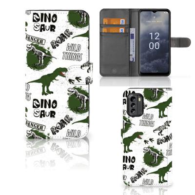 Telefoonhoesje | Met pasjeshouder | voor Nokia G60 Dinosaurus
