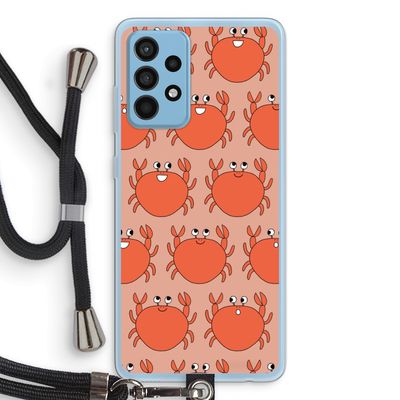 Krab: Samsung Galaxy A52 Transparant Hoesje met koord