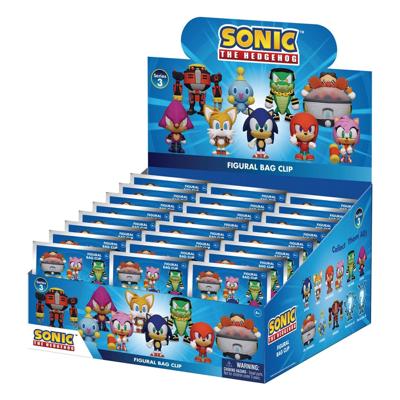 Sonic - The Hedgehog 3D PVC Bag Clips Series 3 Display (24)