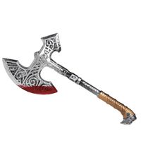 Grote hakbijl - plastic - 53 cm - Halloween/ridders verkleed wapens accessoires - Verkleedattributen