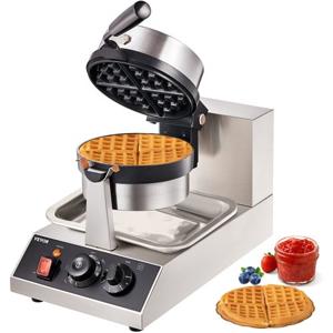 VEVOR wafelijzer wafel broodrooster elektrische grill 1300W wafelijzer 220V contactgrill