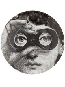 Fornasetti assiette imprimée - Noir