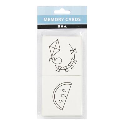 Creativ Company Memo kaarten wit, 13 paren