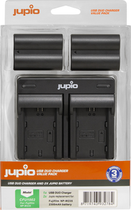 Jupio Kit: Battery NP-W235 (2x) + USB Dual Charger