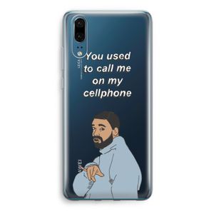 Hotline bling: Huawei P20 Transparant Hoesje
