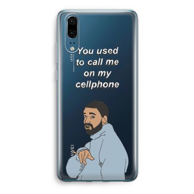 Hotline bling: Huawei P20 Transparant Hoesje