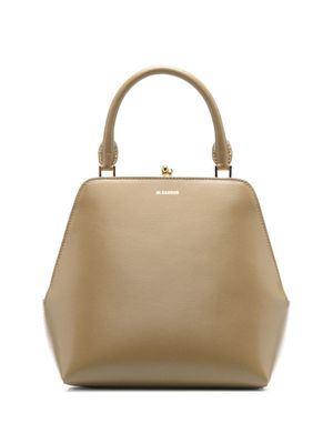 Jil Sander sac à main à logo embossé - Vert