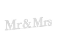 Houten Decoratie Mr & Mrs Wit - thumbnail