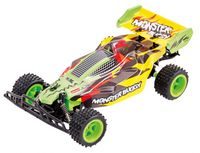 Happy People RC Monster Buggy 20 cm groen/geel - thumbnail