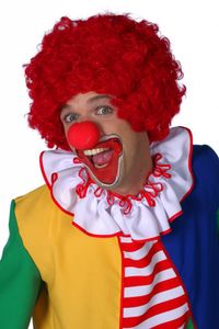Clownspruik rood