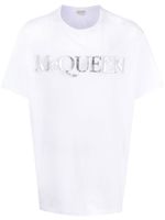 Alexander McQueen t-shirt à logo imprimé - Blanc