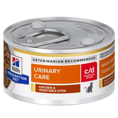HILL'S PD Feline c/d Urinary Stress Stews - nat kattenvoer - 82 g