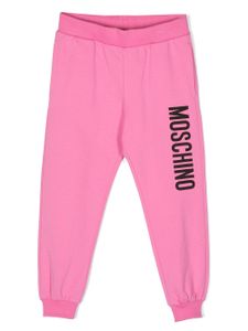 Moschino Kids pantalon de jogging à logo imprimé - Rose